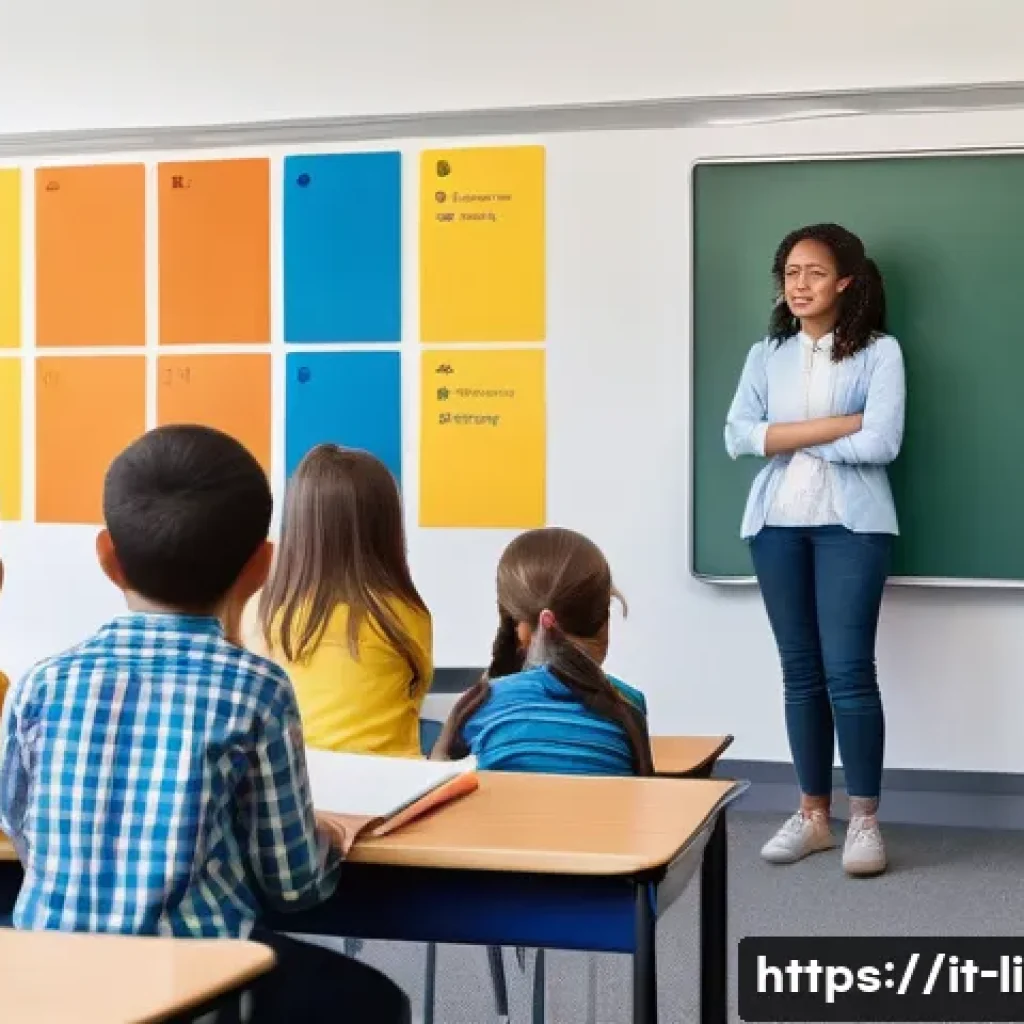 문해교육사 관련 서적 추천 - **Prompt 1: The Empathetic Educator Fostering Curiosity in a Modern Classroom**
    "A diverse group...